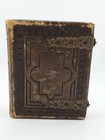 Antique 19th C Victorian Brown Cabinet Tin Type Photo Family Album  Almost Full 
