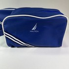 Vintage Nautica Blue White Toiletry Men s Shaving Kit Travel Bag Lot Of  2x 