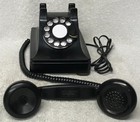 Vintage 1940s Western Electric 302  8-48  Black Rotary Dial Desk Table Telephone