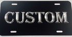 Custom Personalized Your Name Diamond Etched Matte Black License Plate Car Tag