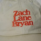Zach Bryan Tour Adjustable Strap Back Dad Hat Embroidered Spell Out One Size
