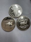 Lot Of 3 Canada Silver Dollars
