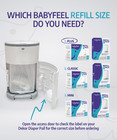 Refill Bags Compatible With Dekor Plus Diaper Pails  4 Pack