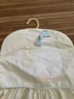 Vintage Hanging Diaper Stacker Holder Organizer Duck Embroidered