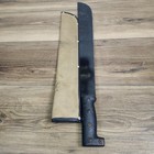  Machete Black Brown Sheath Made In Taiwan 