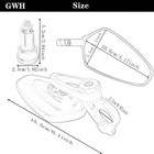 Universal Motorcycle Cnc Bar End Mirrors Side Folding 22mm 7 8  Inch Handlebar M