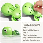 Wind Up Bath Toys For Toddlers 13  Swimming Turtle Baby Bathtub Toys For 1  Y   
