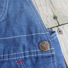 Vtg Penneys Big Mac Square Bak Denim Overalls Sz 5r Kids