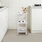 Clear Acrylic Bar Cart  Kitchen Rolling Serving Cart  Acrylic Rolling Side Table