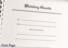 Nip Choice Of 2 White Wedding Guest Book In White With Bow 32 Double Sided Pages