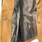 Tan Leather Jacket Size 10 Approx Vintage Blazer From The 1970s Look Buttons