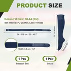 Baseball Belt And Socks Combo Softball Belt With Sock 22 -45 7    Dark Blue