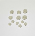 Coe 96 Fusible Glass Flowers  small Roses  For Your Fused Glass Projects 14-15mm