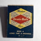 Vintage Matchbook Grain Belt Premium Beer Unused   Unstruck Full Front Strike 