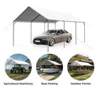 12  X 20  Carport  Upgraded Carport With Heavy Duty Canopy Tent Steel Sunshade
