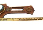 Antique French Aneroid Barometer With Working Thermometer And Brass Mounts