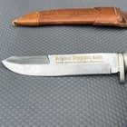 Vintage Anton Wingen Jr  Othello Original Trapper Knife Fixed Blade Stag Handle