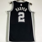 Dylan Harper  2 San Antonio Spurs Heat Pressed Basketball Jersey Black S-2xl