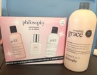 Philosophy Amazing Grace 4 Piece Set 32 Oz Shower Gel 3 Oz Perfume Lotion Soap