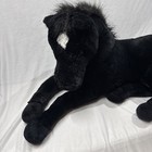 Dandee Black Horse Plush Stuffed Stallion Pony Lying Down Blaze White  29   