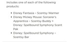  Bundle 4 Pc Scentsy Fantasia Warmer Buddy Disney Mickey Mouse 85th Anniversary