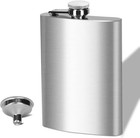 Stainless Steel Hip Flask With Funnel Screw Cap Pocket Flask Kc0139