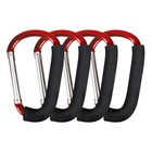 Large Stroller Hooks 4 Pack - 6 3  Carabiner Clips For Bags  Shopping    Diaper