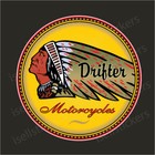 Bm-12133 Indian Drifter Kawasaki Motorcycle Chief Dark Horse Sticker Decal Left