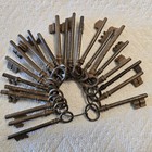 Antique Skeleton Key  Lot 23 Large Old Vintage Lock  Gate Keys 