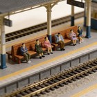 50pcs Model Trains O Scale 1 43 Seated Figures People Passenger Sitting P4302