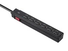 Monoprice 2-pack 6 Outlet Surge Protector Power Strip - 201 Joules  Clamping
