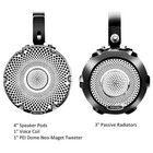 Recoil R4-q Complete Marine 400 Watts Quad Speakers Audio System