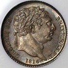 1816 Ngc Ms 64 6 Pence George Iii Britain Vintage Holder Silver Coin  23060503c 