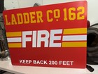 Fdny Reflective Rig Back Panel Vinyl Sign  customizable  Ladder 162