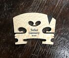 New Teller Semi Fitted 4 4 Violin Bridge W  Ebony V Shaped Insert  Us Seller