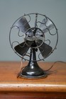 Antique Westinghouse Whirlwind Desk Fan Black Working 4 Blade 8    Industrial Vtg