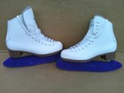 Glacier 520 By Jackson Girls White Figure Ice Skates Size 5 Box Excellent