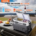 Vevor Portable Car Refrigerator Freezer Compressor 50 L Dual Zone For Home Car