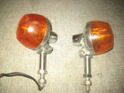 Honda Turn Signals Amber Stanley Light Lens 6-0345 Au40gh Sae D 67 Vintage Pair
