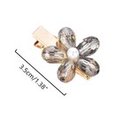 Miao Jin 12pcs Crystal Hair 12 Count  pack Of 1   White pink gray champagne