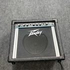Peavey Rage 158 Guitar Teal Stripe Amp 15 Watts Usa Made Tested Working Great