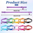 10-pcs Puppy Id Collars Adjustable Soft Nylon Whelping Collars Multicolor Paw