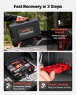 Vevor Portable Winch 6000 Lbs 12v Dc Electric Winch Recovery Kit Synthetic Rope