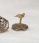 Dollhouse Miniature Unique Brass Hanging Birdcage 1 12 Scale
