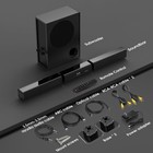 Barra De Sonido Con Subwoofer 240w 35 Pulgadas Desmontable Bluetooth En Oferta