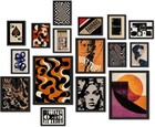 16 Pcs Retro 70s Wall Art Decor  Eclectic Vintage Gallery Wall Prints For Bed   
