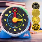 Learning Clock - Educational Talking Learn To Tell Time Teaching Toy With Qui   