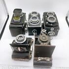 Bellows   Tow Lens Camera Lot Of 5 Minolta Ricoh Etc Rare Vintage Untested Japan