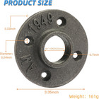 1  Heavy Duty Floor Flange   4 Pack Malleable Iron Pipe Flange For Industrial Vi