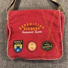 Disney Parks Expedition Everest Messenger Bag Red Canvas Shoulder Summit Team